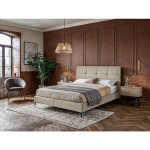 MID.YOU POSTEL BOXSPRING, 180/200 cm, krémová obraz