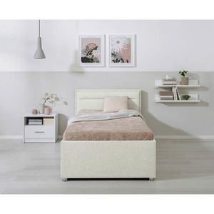 MID.YOU ČALOUNĚNÁ POSTEL, 90/200 cm, krémová obraz