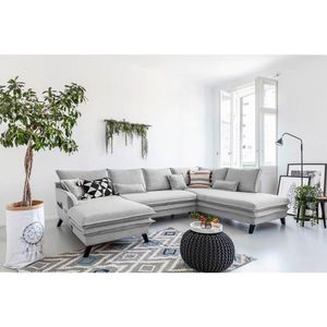 P & B SEDACÍ SOUPRAVA, textil, světle šedá obraz