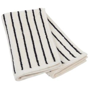 Dieter Knoll SADA RUČNÍKŮ PRO HOSTY, 30/50 cm, černá, ecru obraz