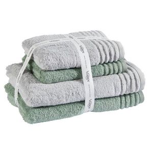 Vossen SADA RUČNÍKŮ A OSUŠEK, zelená, světle šedá obraz