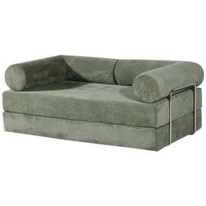 P & B ROZKLÁDACÍ POHOVKA, textil, zelená obraz