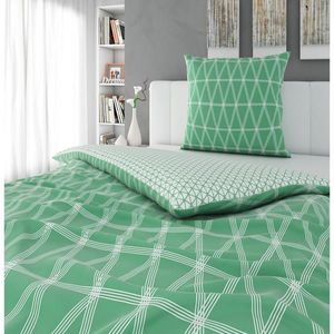 Novel OBOUSTRANNÉ POVLEČENÍ, satén, zelená, 135/200 cm obraz