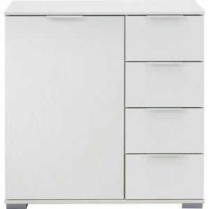 Carryhome KOMODA, bílá, 81/83/41 cm obraz