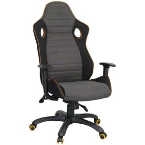 Novel HERNÍ ŽIDLE, síťovina, tkaná látka, šedá, černá obraz