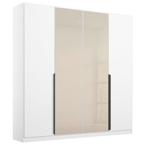 Rauch Möbel ŠATNÍ SKŘÍŇ S OTOČNÝMI DVEŘMI, bílá, šampaňská, 181/210/54 cm obraz