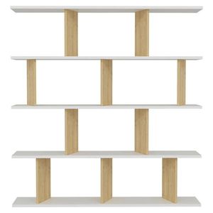 Livetastic REGÁL, bílá, 130/137/25 cm obraz