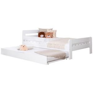 MID.YOU VÝSUVNÁ POSTEL, 90/200 cm, bílá obraz