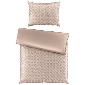 Dieter Knoll OBOUSTRANNÉ POVLEČENÍ, satén, béžová, 140/220 cm obraz