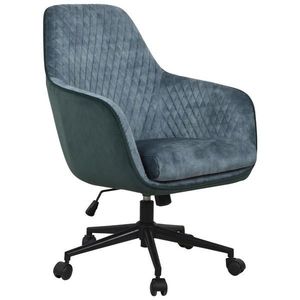 Novel OTOČNÁ ŽIDLE, samet, zelená, petrolej obraz