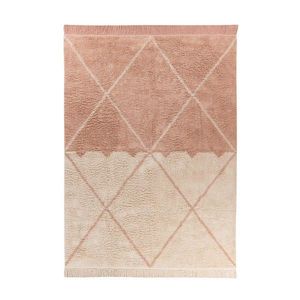 KOBEREC, 120/170 cm, krémová, starorůžová obraz
