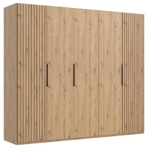 MID.YOU ŠATNÍ SKŘÍŇ S OTOČNÝMI DVEŘMI, dub artisan, 250/216/58 cm obraz