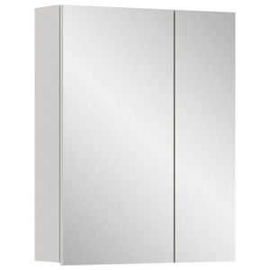 MID.YOU ZRCADLOVÁ SKŘÍŇKA, vysoce lesklá bílá, bílá, 60/77/18 cm obraz