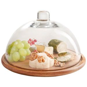 Leonardo SERVÍROVACÍ PODNOS, dřevo, sklo, 28/17 cm obraz