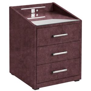 MID.YOU NOČNÍ STOLEK, lilková, 47/61/46 cm obraz