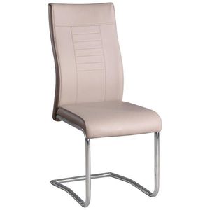 Carryhome HOUPACÍ ŽIDLE, krémová, tmavě hnědá obraz