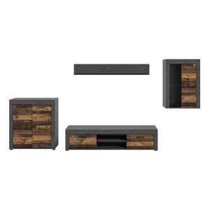 MID.YOU OBÝVACÍ STĚNA, šedá, přírodní barvy obraz