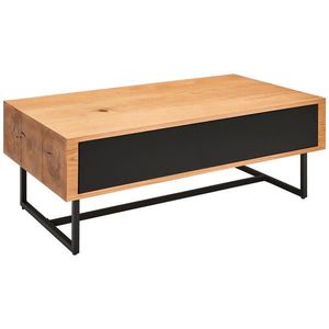 MID.YOU KONFERENČNÍ STOLEK, přírodní barvy, černá, dřevo, kov, kompozitní dřevo, 110/60/40 cm obraz
