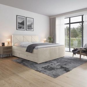 MID.YOU POSTEL BOXSPRING, 180/200 cm, krémová obraz
