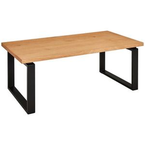MID.YOU KONFERENČNÍ STOLEK, přírodní barvy, černá, dřevo, kov, kompozitní dřevo, 115/60/42, 5 cm obraz