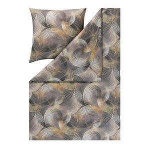 Estella POVLEČENÍ, interlock jersey, antracitová, 140/200 cm obraz