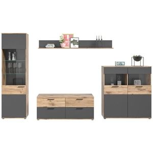 MID.YOU OBÝVACÍ STĚNA, šedá obraz