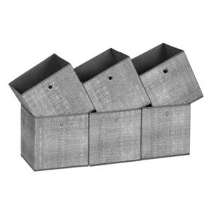 SADA ÚLOŽNÝCH BOXŮ, šedá obraz