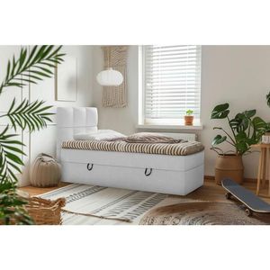 MID.YOU AMERICKÁ POSTEL, 90/200 cm, šedá obraz