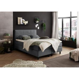 MID.YOU AMERICKÁ POSTEL, 140/200 cm, antracitová obraz