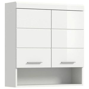 MID.YOU ZÁVĚSNÁ SKŘÍŇKA, vysoce lesklá bílá, bílá, 74/79/24 cm obraz