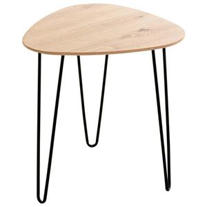 ODKLÁDACÍ STOLEK, černá, barvy dubu obraz