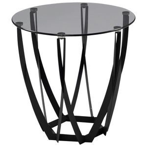 ODKLÁDACÍ STOLEK, šedá, černá obraz