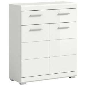 MID.YOU MIDI SKŘÍŇKA, vysoce lesklá bílá, 74/88/31 cm obraz
