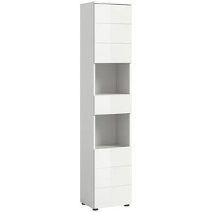 MID.YOU VYSOKÁ SKŘÍŇ, vysoce lesklá bílá, vysoce lesklá bílá, 38/190/34 cm obraz
