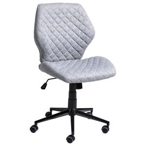 Carryhome OTOČNÁ ŽIDLE, tkaná látka, světle šedá obraz