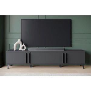 NÍZKÁ KOMODA, černá, 180/40/33 cm obraz