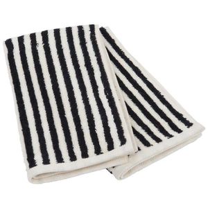 Dieter Knoll SADA RUČNÍKŮ PRO HOSTY, 30/50 cm, černá, ecru obraz