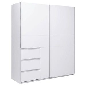 MID.YOU ŠATNÍ SKŘÍŇ S POSUVNÝMI DVEŘM, bílá, 175/205/61, 5 cm obraz