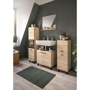 MID.YOU KOUPELNA Sonoma dub obraz