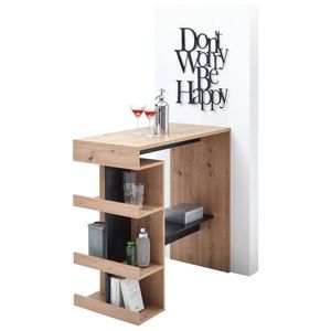 Livetastic BAROVÝ STŮL, černá, dub artisan, 108/50/103 cm obraz