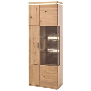Linea Natura KOMBINACE VITRÍN, trámový dub, dub bianco, 75/204/37 cm obraz