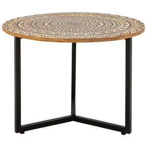 Livetastic KONFERENČNÍ STOLEK, přírodní barvy, černá, dřevo, kov, 60/60/40 cm obraz