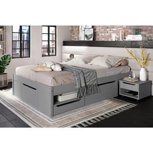 MID.YOU POSTEL S ÚLOŽNÝM PROSTOREM, 140/200 cm, šedá obraz