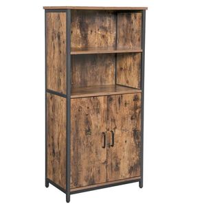 Boxxx VYSOKÁ KOMODA, hnědá, černá, 60/124, 5/35 cm obraz