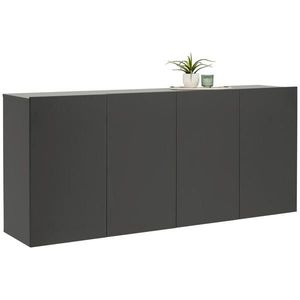 Hom`in ŠIROKÁ KOMODA, antracitová, 180/80/42 cm obraz