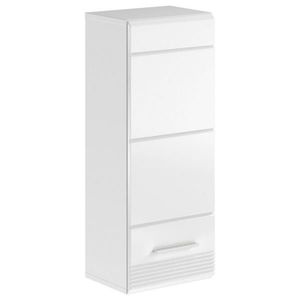 MID.YOU ZÁVĚSNÁ SKŘÍŇKA, vysoce lesklá bílá, bílá, 30/77/23 cm obraz