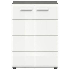 MID.YOU KOMODA, vysoce lesklá bílá, 60/85/37 cm obraz
