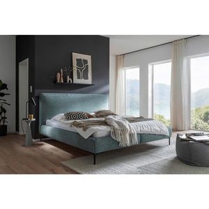 MID.YOU ČALOUNĚNÁ POSTEL, 180/200 cm, petrolej obraz