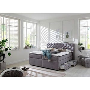 MID.YOU POSTEL BOXSPRING, 160/200 cm, šedá obraz