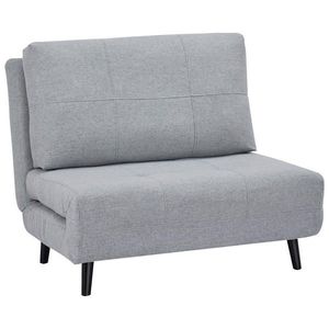 Ti'me ROZKLÁDACÍ KŘESLO NA SPANÍ, textil, světle šedá obraz
